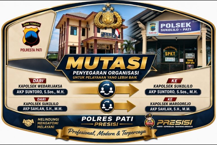 Gebrakan Baru Polresta Pati, Dua Kapolsek Resmi Bergeser