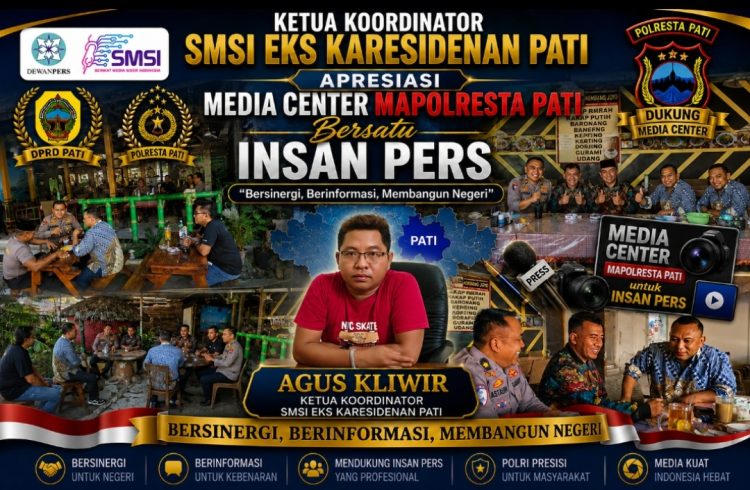 SMSI Eks Karesidenan Pati Dorong Media Center Mapolresta Jadi Pusat Informasi Publik