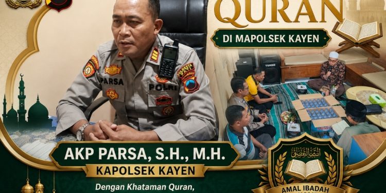 Khataman Quran Mapolsek Kayen, AKP Parsa : Ikhtiar Keamanan dan Kedamaian Masyarakat