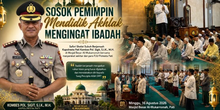 Dari Masjid Al-Mukarromah, Kapolresta Pati Tebarkan Pesan Akhlak dan Keimanan