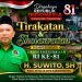 HUT RI ke-81, H. Suwito Gelar Tirakatan dan Sholawatan Bersama Masyarakat