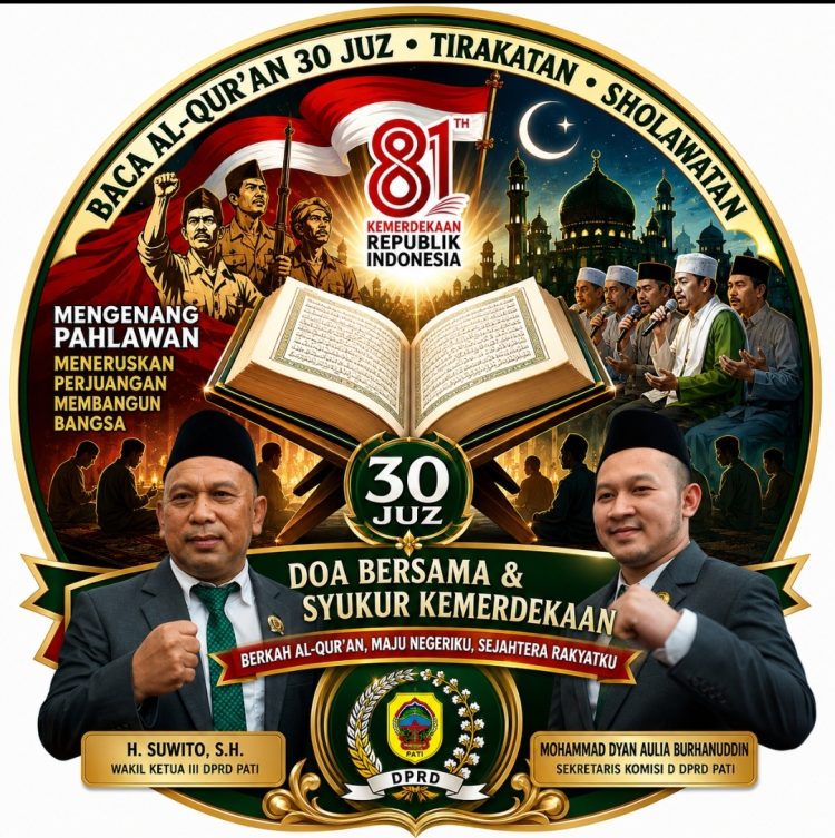 Mengenang Jasa Pahlawan, H. Suwito Gelar Khataman 30 Juz, Tirakatan dan Sholawatan