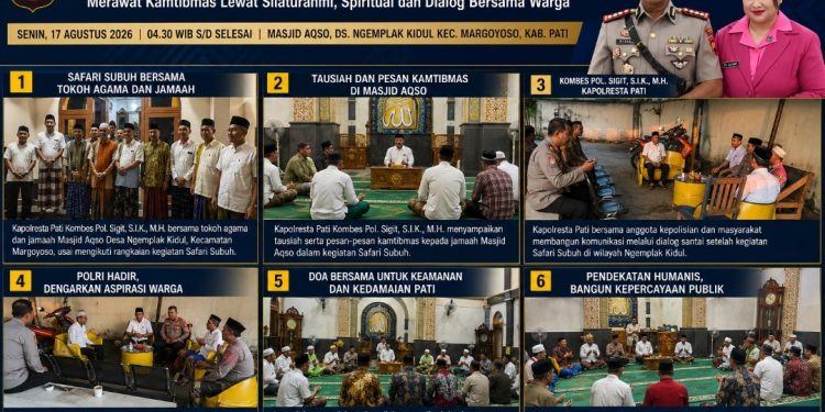 Safari Subuh di Hari Kemerdekaan, Kapolresta Pati Tunjukkan Polri Dekat Rakyat