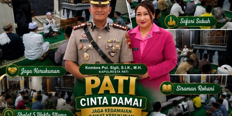 Sosok Pemimpin Humanis, Kombes Pol. Sigit Gaungkan Safari Subuh “Pati Cinta Damai”