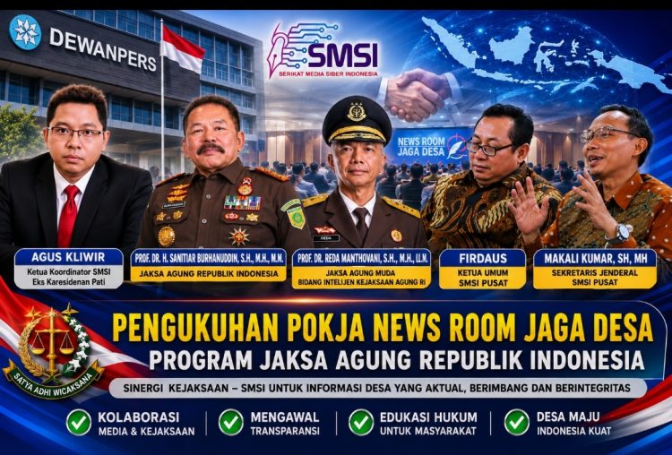 SMSI Gaspol! Lima Provinsi Resmi Masuk Jaringan News Room Jaga Desa