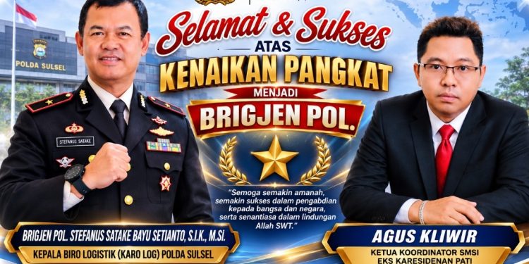 Brigjen Pol Stefanus Satake Naik Pangkat, Agus Kliwir : Semoga Makin Amanah dan Profesional