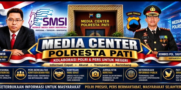 Apresiasi Dibuka Media Center Polresta Pati, SMSI Pinta Tertibkan Legalitas Perusahaan Pers