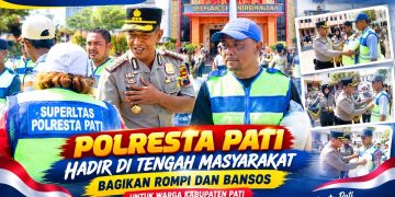 Momen Hangat Kapolresta Pati Bersama Warga, Rompi hingga Bansos Disalurkan
