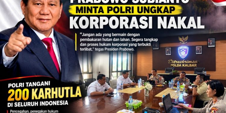 14 Wilayah Terdampak, Presiden RI Pinta Polri Berantas Korporasi Nakal