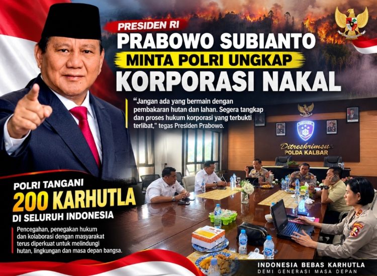 14 Wilayah Terdampak, Presiden RI Pinta Polri Berantas Korporasi Nakal
