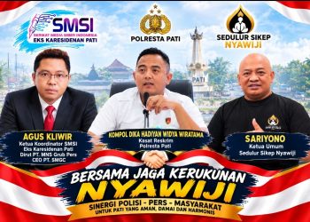 Duduk Satu Meja! Kasat Reskrim, SMSI dan Sedulur Sikep Bicara Kerukunan Pati