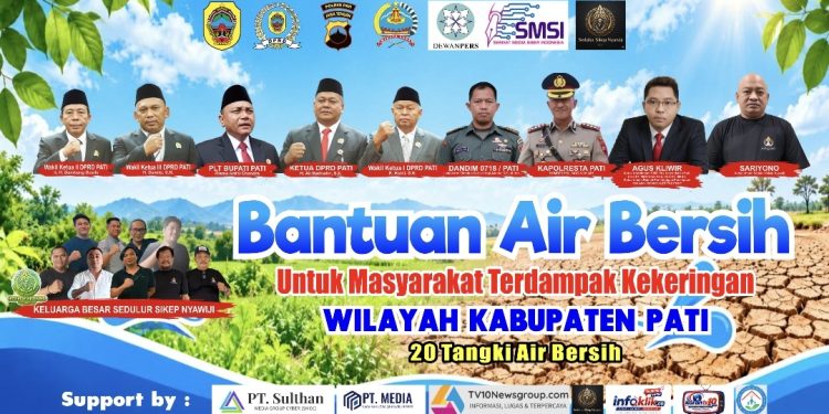 Kemarau Mencekam, Tiga Kecamatan Jadi Sasaran Droping 20 Tangki Air Bersih