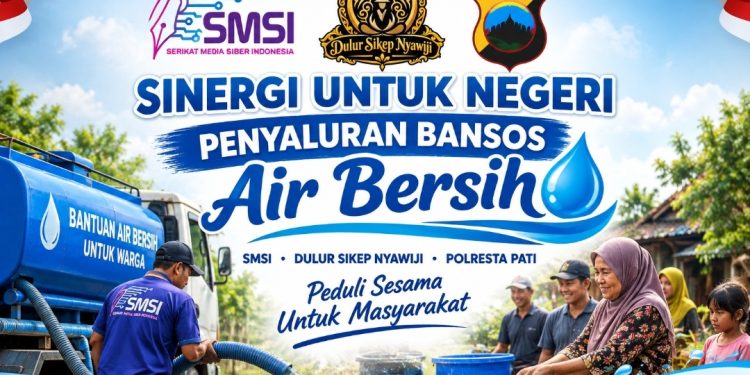 Kekeringan Melanda, Dulur Sikep, SMSI dan Polresta Pati Siapkan Bantuan Air Bersih