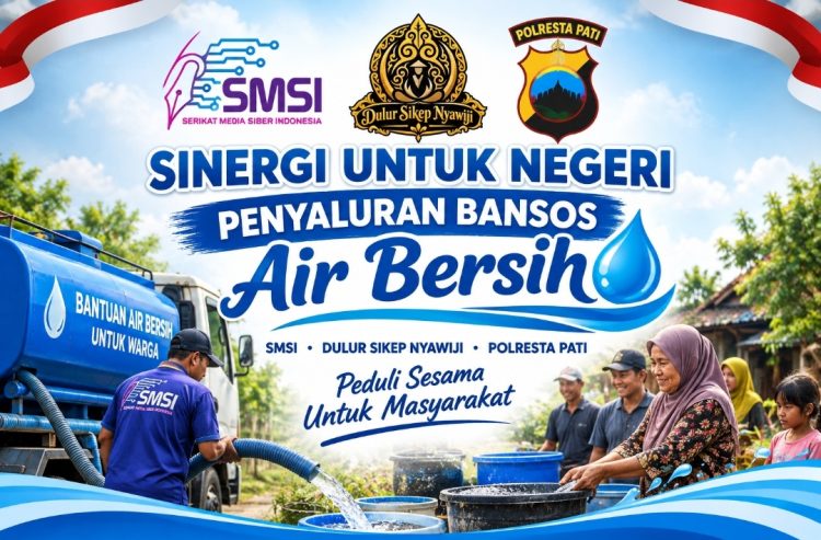 Kekeringan Melanda, Dulur Sikep, SMSI dan Polresta Pati Siapkan Bantuan Air Bersih