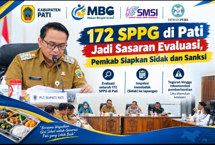 Pemkab Pati Bakal Sidak SPPG, Dapur hingga Bahan Baku MBG Jadi Sorotan