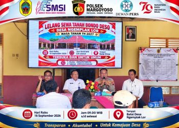 40 Warga Ikuti Lelang Bondo Desa Ngemplak Lor, 21 Bidang Lahan Ditawarkan
