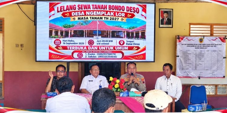 40 Warga Ikuti Lelang Bondo Desa Ngemplak Lor, 21 Bidang Lahan Ditawarkan