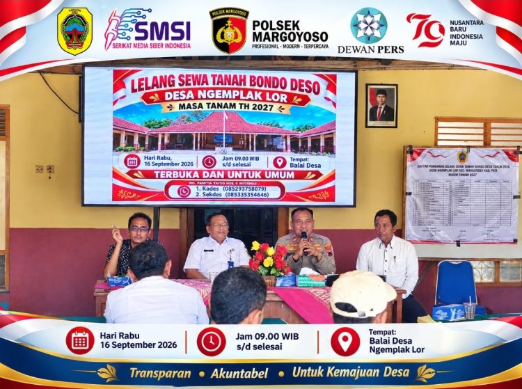 40 Warga Ikuti Lelang Bondo Desa Ngemplak Lor, 21 Bidang Lahan Ditawarkan
