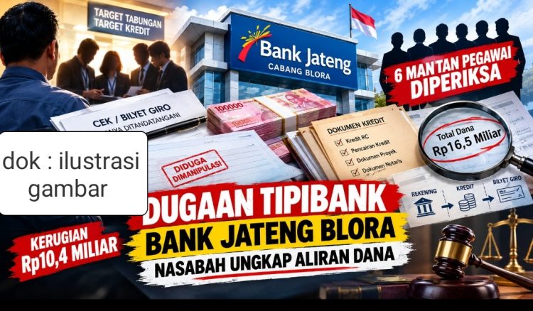 Kasus Dugaan Tipibank Bank Jateng Blora Disorot, Ubaydillah : Jangan Berhenti di Pemeriksaan Administratif