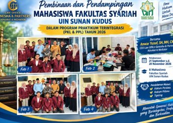 Anwar Yusuf Dorong Mahasiswa Fakultas Syariah UIN Sunan Kudus Kenal Dunia Hukum