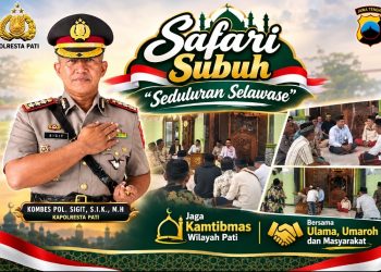 Dari Masjid Baiturrahman, Kapolresta Pati Gaungkan “Tetep Seduluran Saklawase”