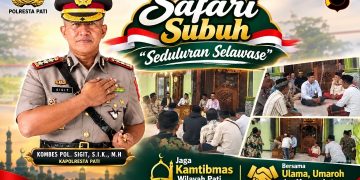 Dari Masjid Baiturrahman, Kapolresta Pati Gaungkan “Tetep Seduluran Saklawase”