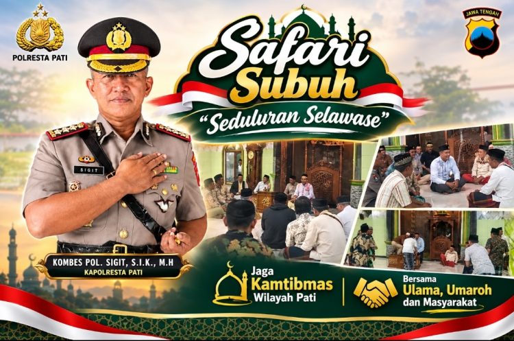 Dari Masjid Baiturrahman, Kapolresta Pati Gaungkan “Tetep Seduluran Saklawase”