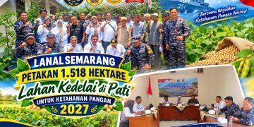 Ketahanan Pangan 2027, TNI AL Petakan Potensi Kedelai 1.518 Hektare