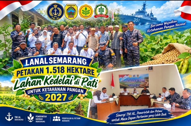 Ketahanan Pangan 2027, TNI AL Petakan Potensi Kedelai 1.518 Hektare