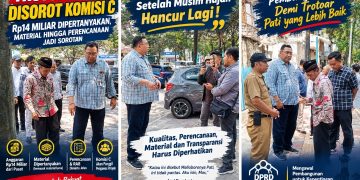 Trotoar Baru Pati Dipertanyakan, Komisi C Soroti Risiko