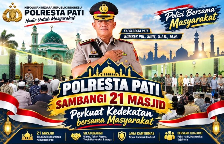 21 Masjid di Pati Disambangi Polisi, Kapolresta Pati Perkuat Silaturahmi