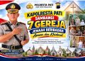 Polisi Hadir di 7 Gereja, Kapolresta Pati : Toleransi Diperkuat