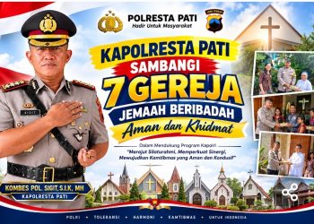 Polisi Hadir di 7 Gereja, Kapolresta Pati : Toleransi Diperkuat