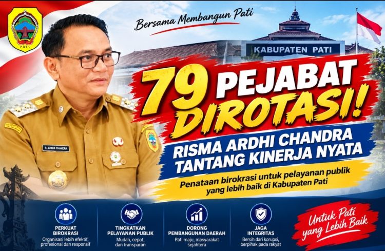 79 Pejabat Pemkab Pati Diangkat, Keterbukaan Proses dan Evaluasi Kinerja