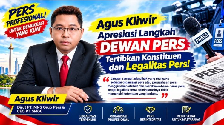Legalitas dan Profesionalisme Jadi Kunci, Agus Kliwir Dukung Dewan Pers Pembenahan Konstituen